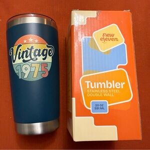 Vintage 1975 Blue Tumbler